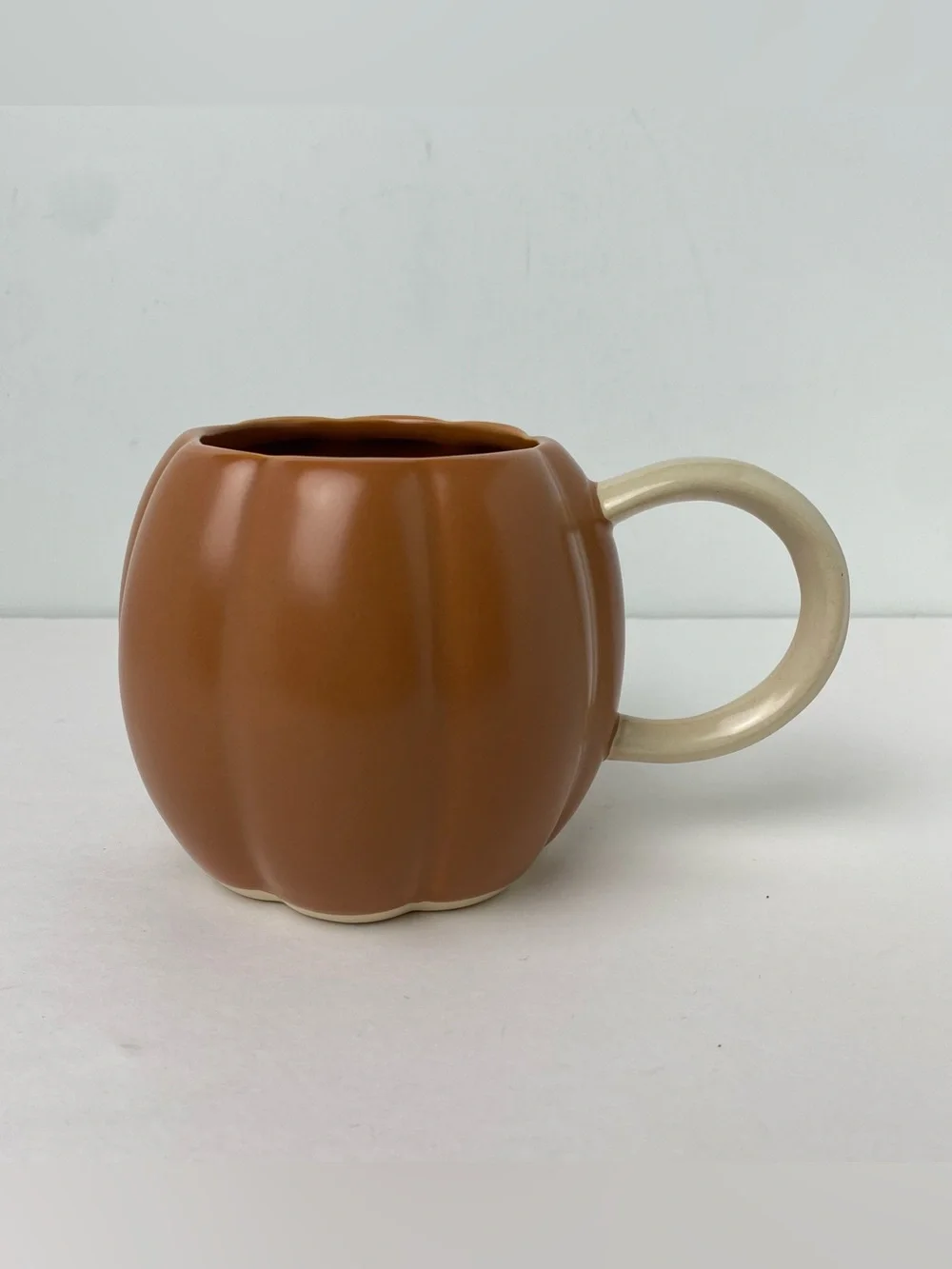 West Elm Pumpkin Shaped Mug